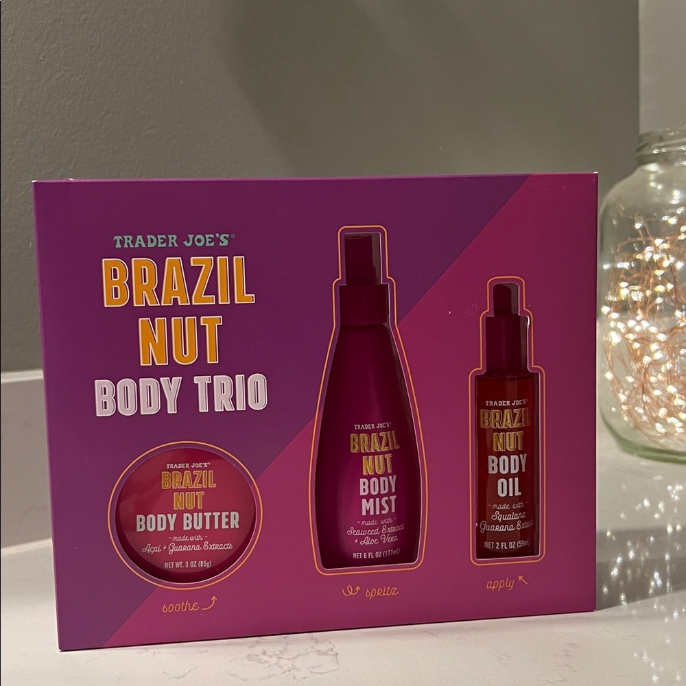 Brazil Nut Body Trio Set Butter Mist Oil